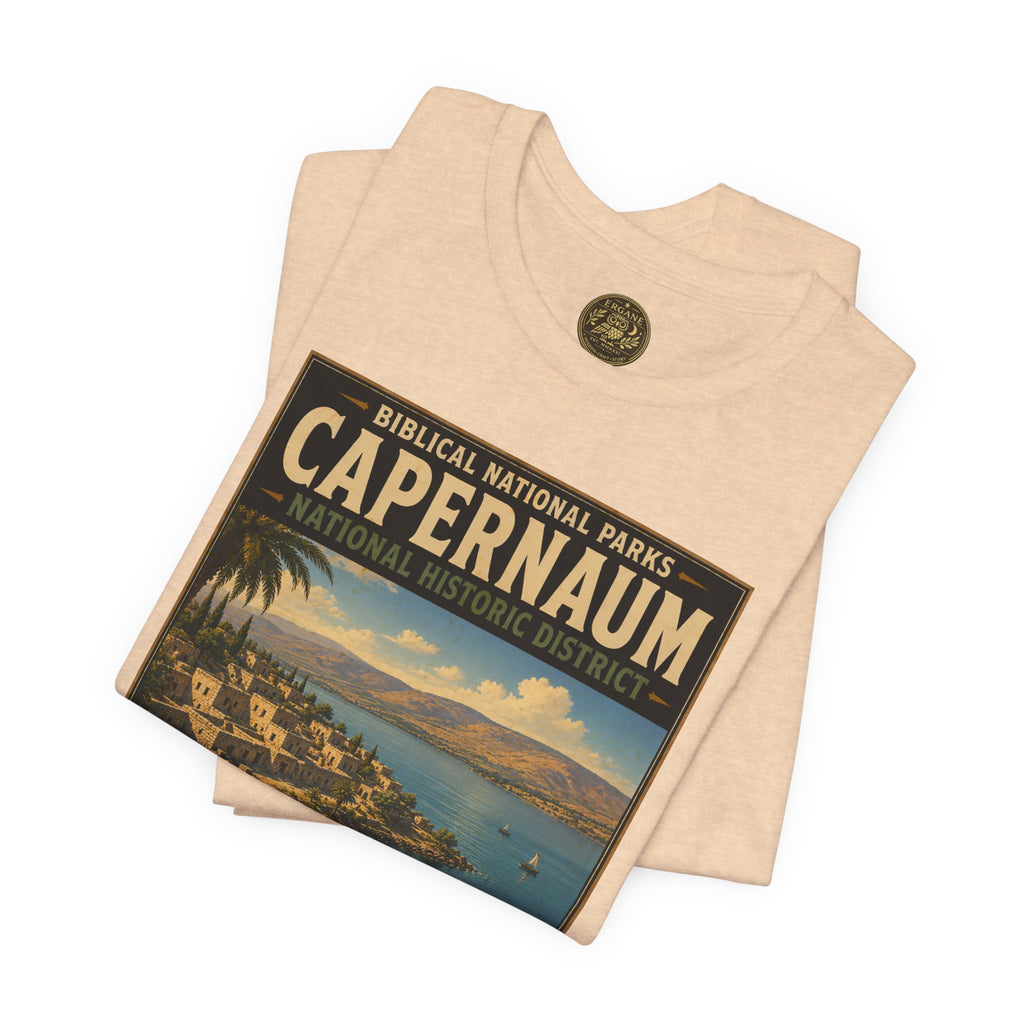 Biblical National Parks Collection VI- Galilee #032/035 Matthew 4 & Mark 1-2 | Vintage nature poster Tee | Biblical national parks graphic shirt