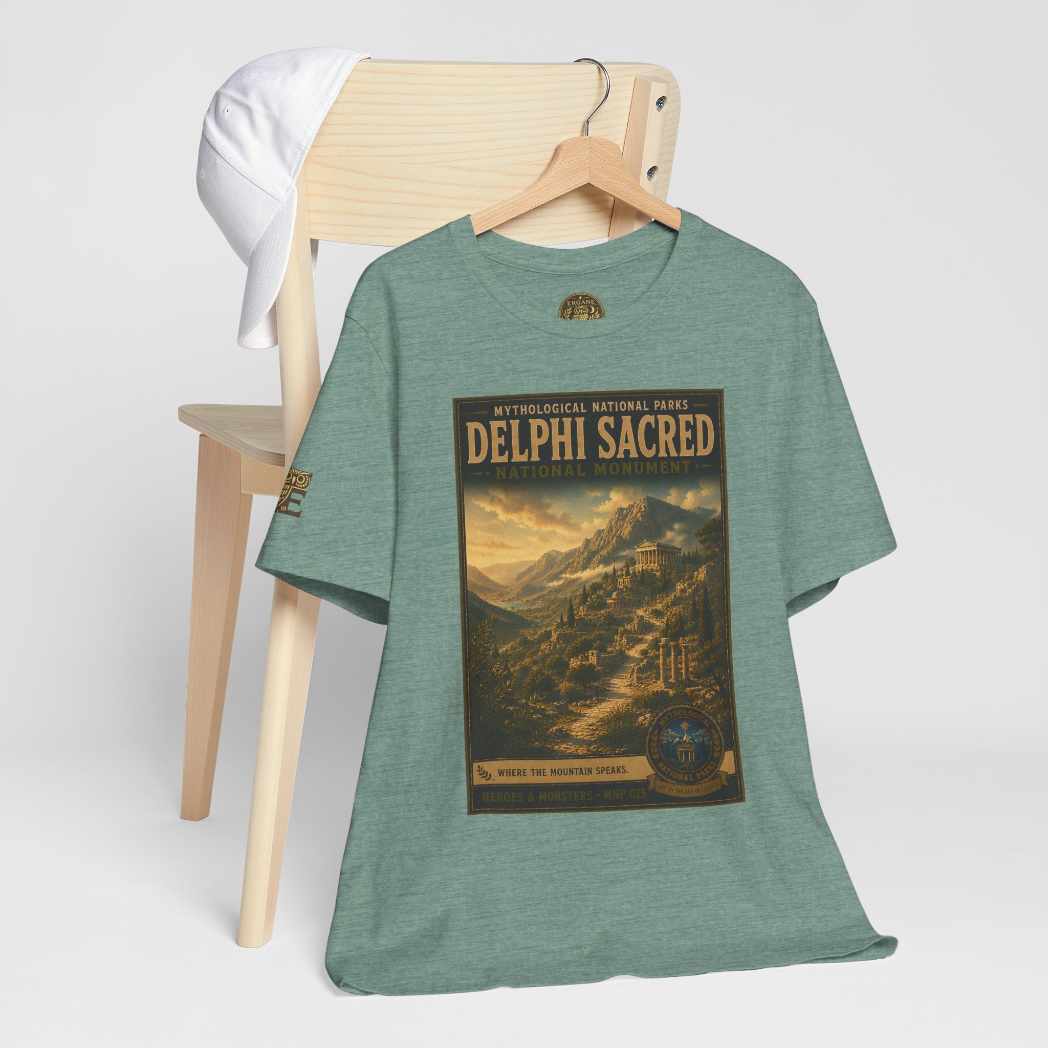 Mythological National Parks Collection III- #025-028 - Heros & Monsters | Vintage nature poster Tee | Mythological National Parks graphic shirt