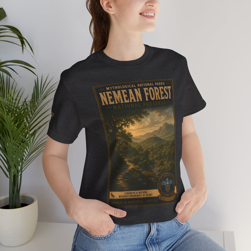 Mythological National Parks Collection III- #023-028 - Heros & Monsters | Vintage nature poster Tee | Mythological National Parks graphic shirt