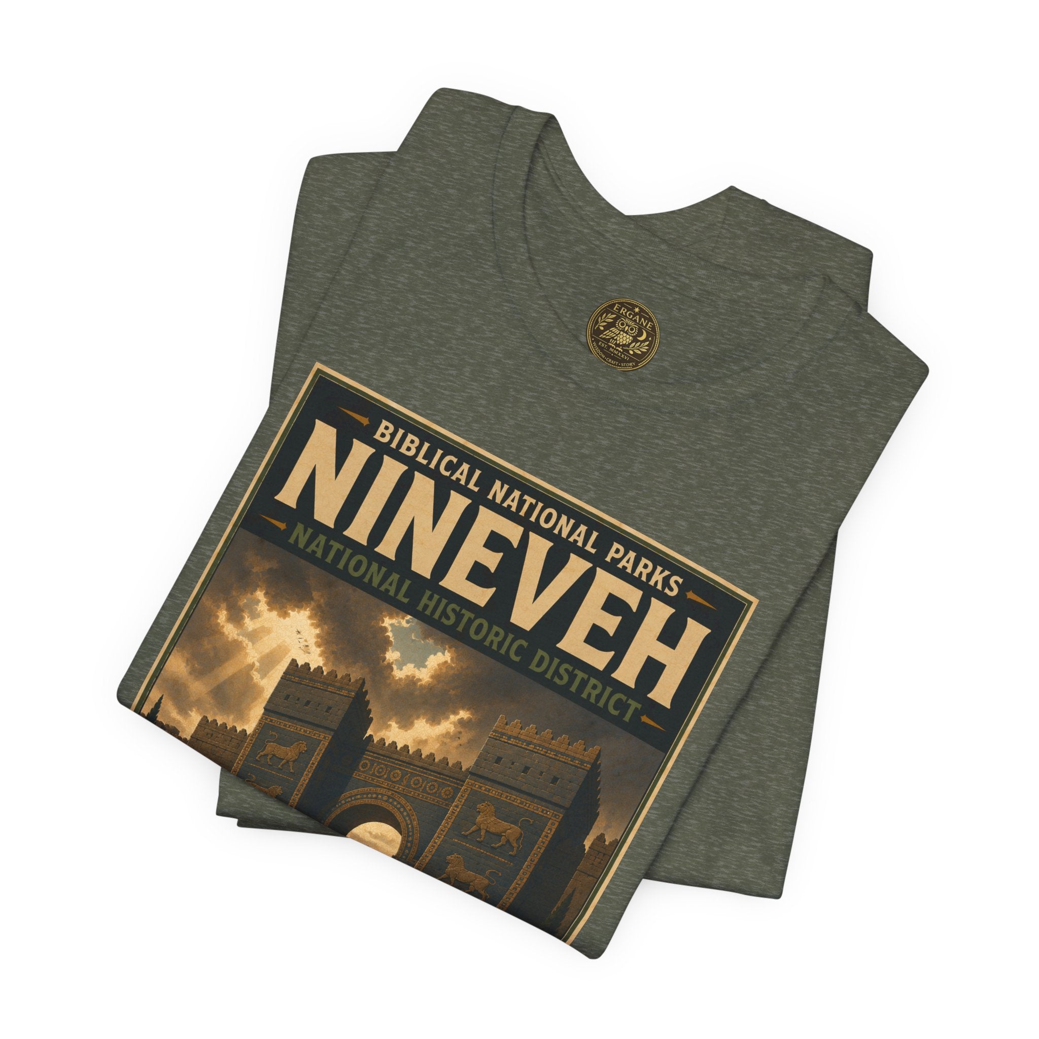 Biblical National Parks Collection V- Prophets & Wonders #029/030 Jonah 3 | Vintage nature poster Tee | Biblical national parks graphic shirt
