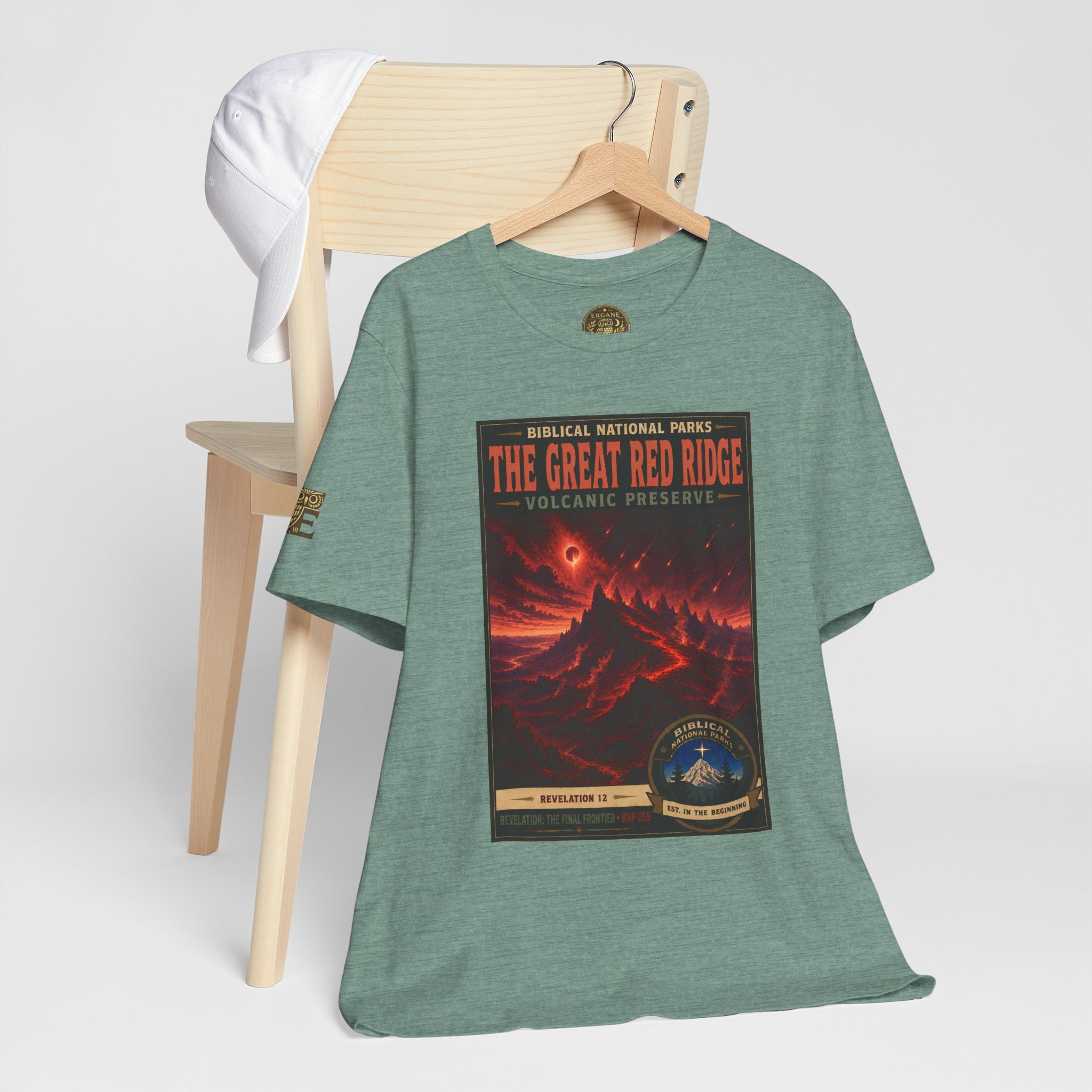 Biblical National Parks Collection X- #059/061 - Revelation: The Final Frontier | Revelation 12 | Vintage nature poster Tee | Biblical national parks graphic shirt