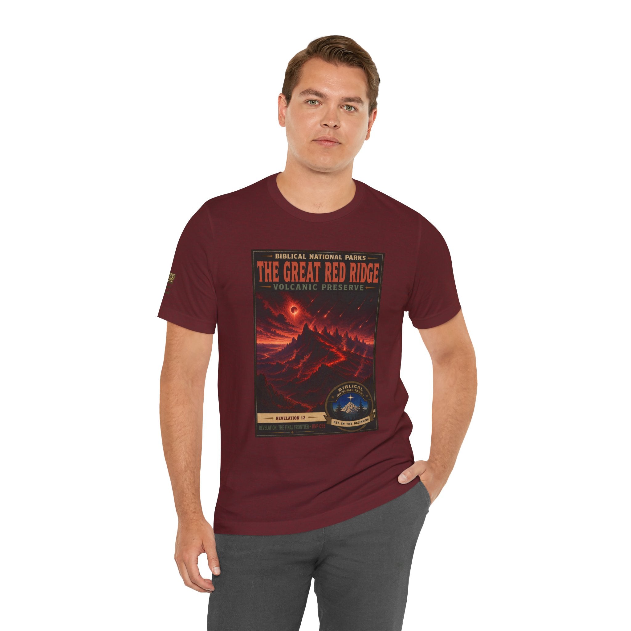 Biblical National Parks Collection X- #059/061 - Revelation: The Final Frontier | Revelation 12 | Vintage nature poster Tee | Biblical national parks graphic shirt