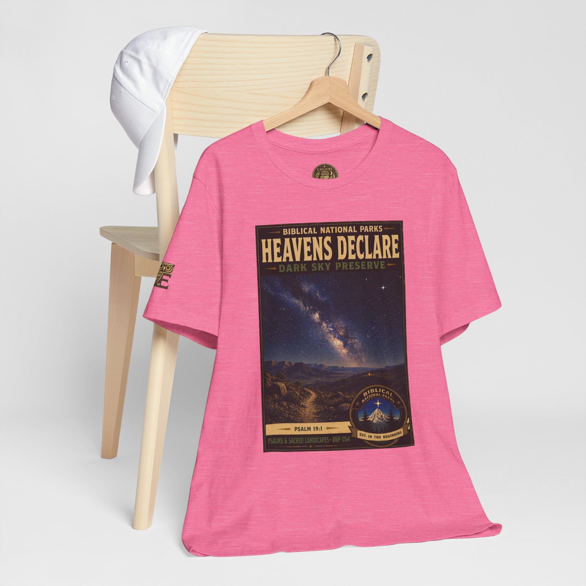 Biblical National Parks Collection IX- #054/054 -Psalms & Sacred Landscapes | Psalm 19:1 | Vintage nature poster Tee | Biblical national parks graphic shirt