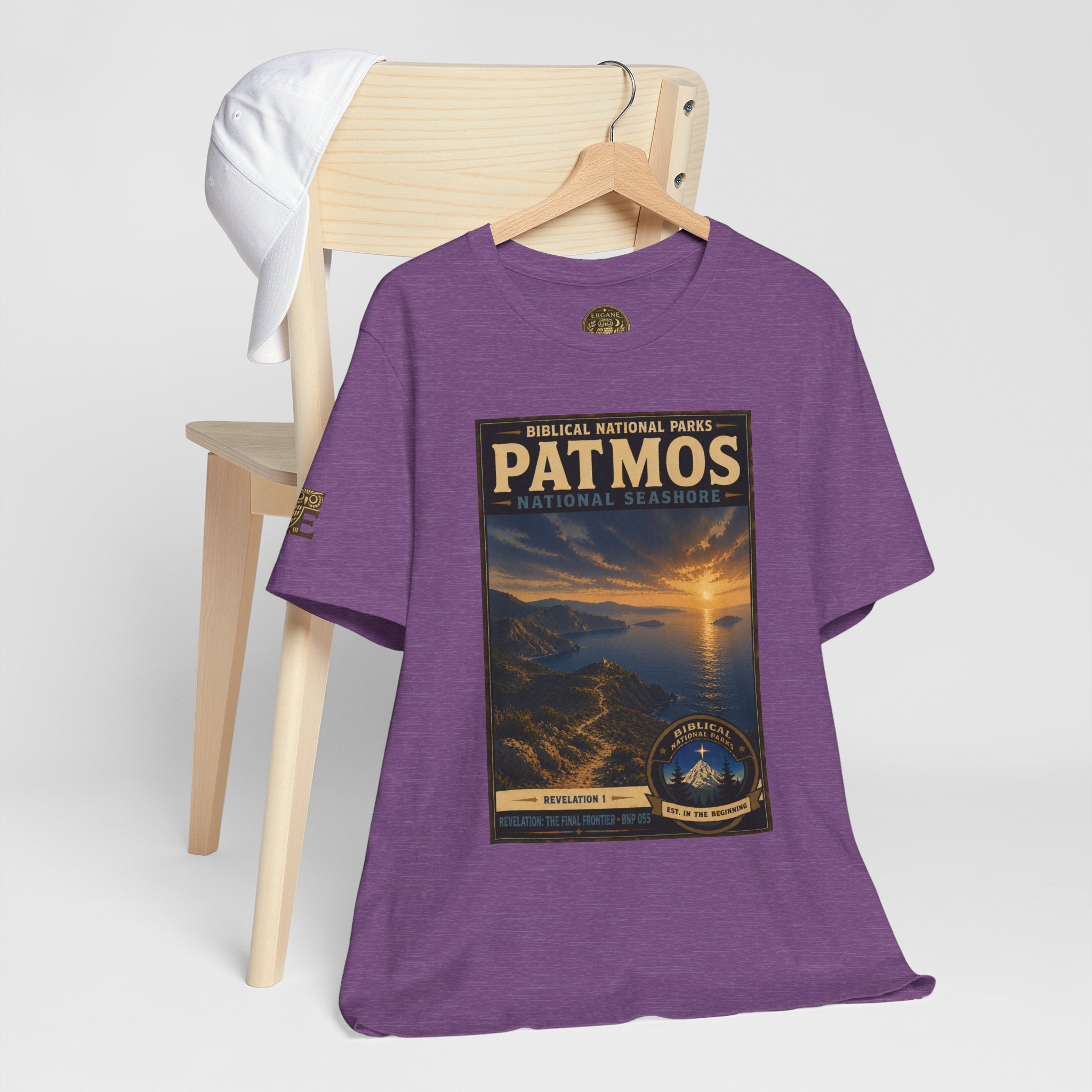 Biblical National Parks Collection X- #055/061 - Revelation: The Final Frontier | Revelation 1 | Vintage nature poster Tee | Biblical national parks graphic shirt