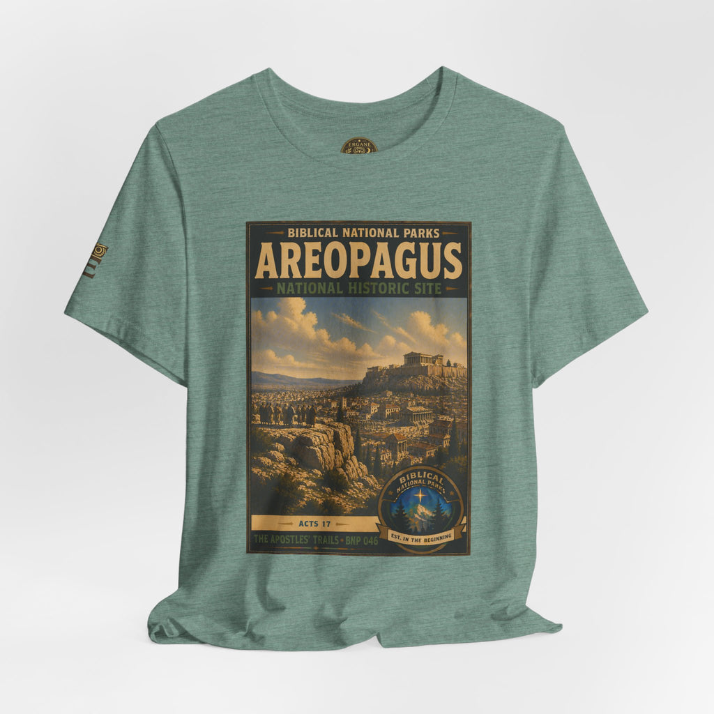 Biblical National Parks Collection VIII- The Apostles' Trails #046/049 | Acts 17 | Vintage nature poster Tee | Biblical national parks graphic shirt