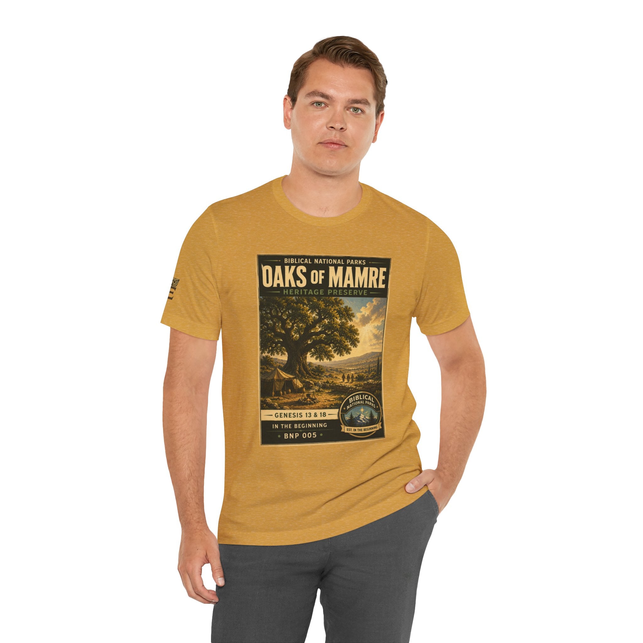 Biblical National Parks Collection I- In The Beginning #005/006 Genesis 13 & 18 | Vintage nature poster Tee | Biblical national parks graphic shirt