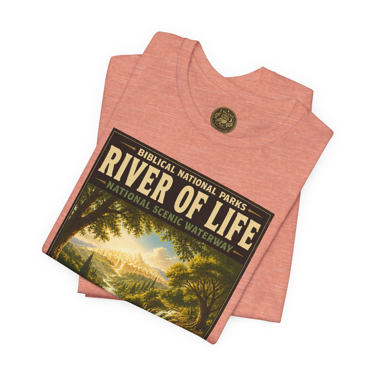 Biblical National Parks Collection X- #061/061 - Revelation: The Final Frontier | Revelation 22 | Vintage nature poster Tee | Biblical national parks graphic shirt 2