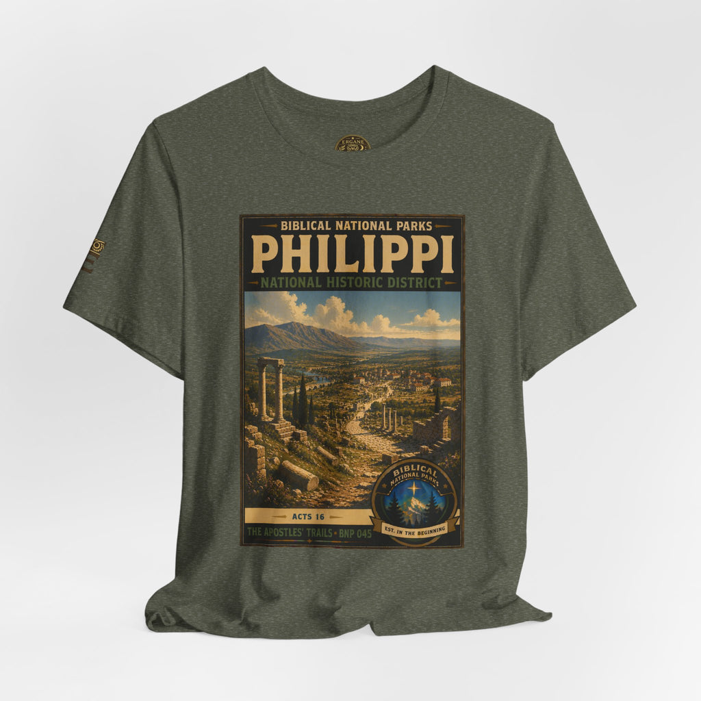 Biblical National Parks Collection VIII- The Apostles' Trails #045/049 | Acts 16 | Vintage nature poster Tee | Biblical national parks graphic shirt