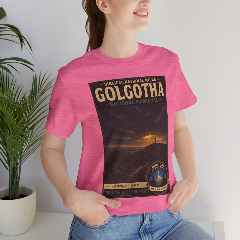 Biblical National Parks Collection VII- The Holy Week #039/041 | Matthew 27 - John 19 | Vintage nature poster Tee | Biblical national parks graphic shirt