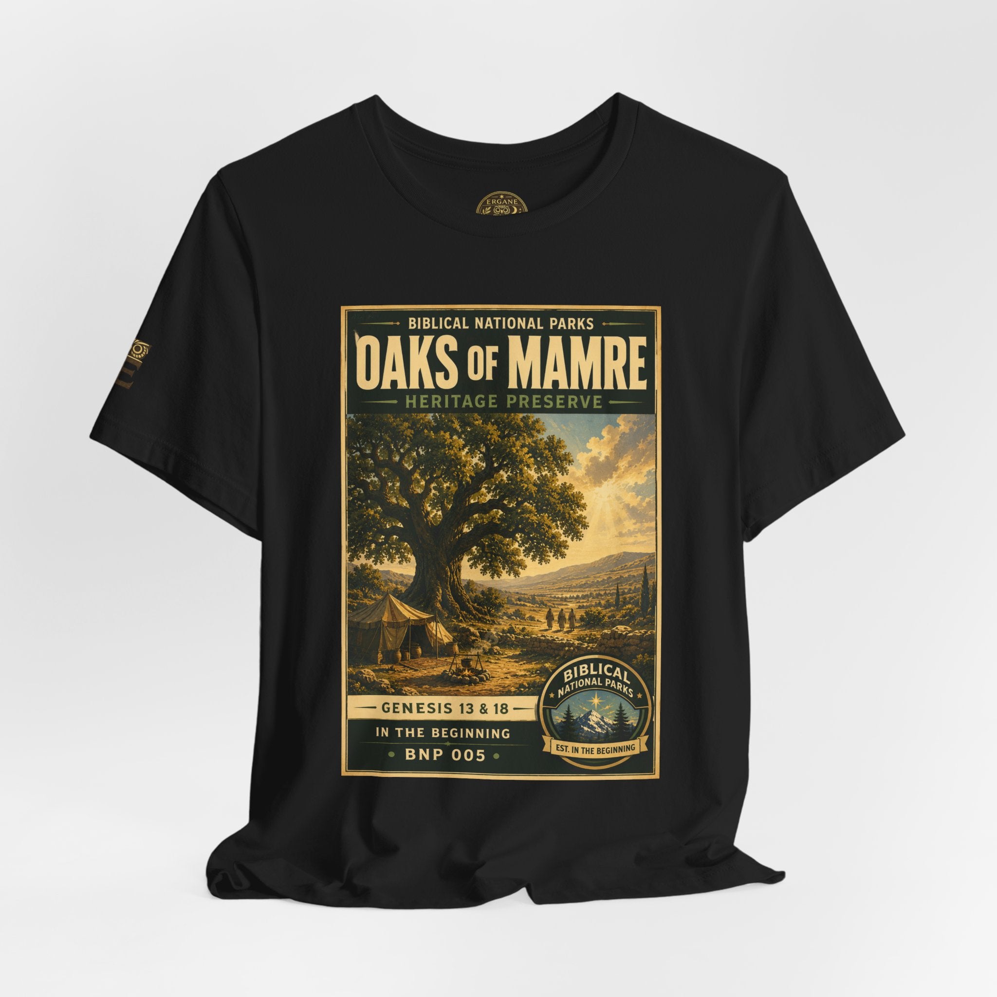 Biblical National Parks Collection I- In The Beginning #005/006 Genesis 13 & 18 | Vintage nature poster Tee | Biblical national parks graphic shirt