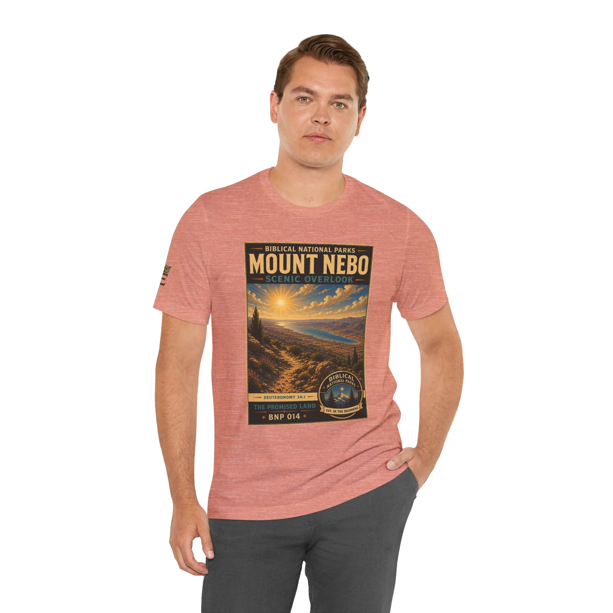 Biblical National Parks Collection III- The Promised Land #014/018 Deuteronomy 34:1 | Vintage nature poster Tee | Biblical national parks graphic shirt