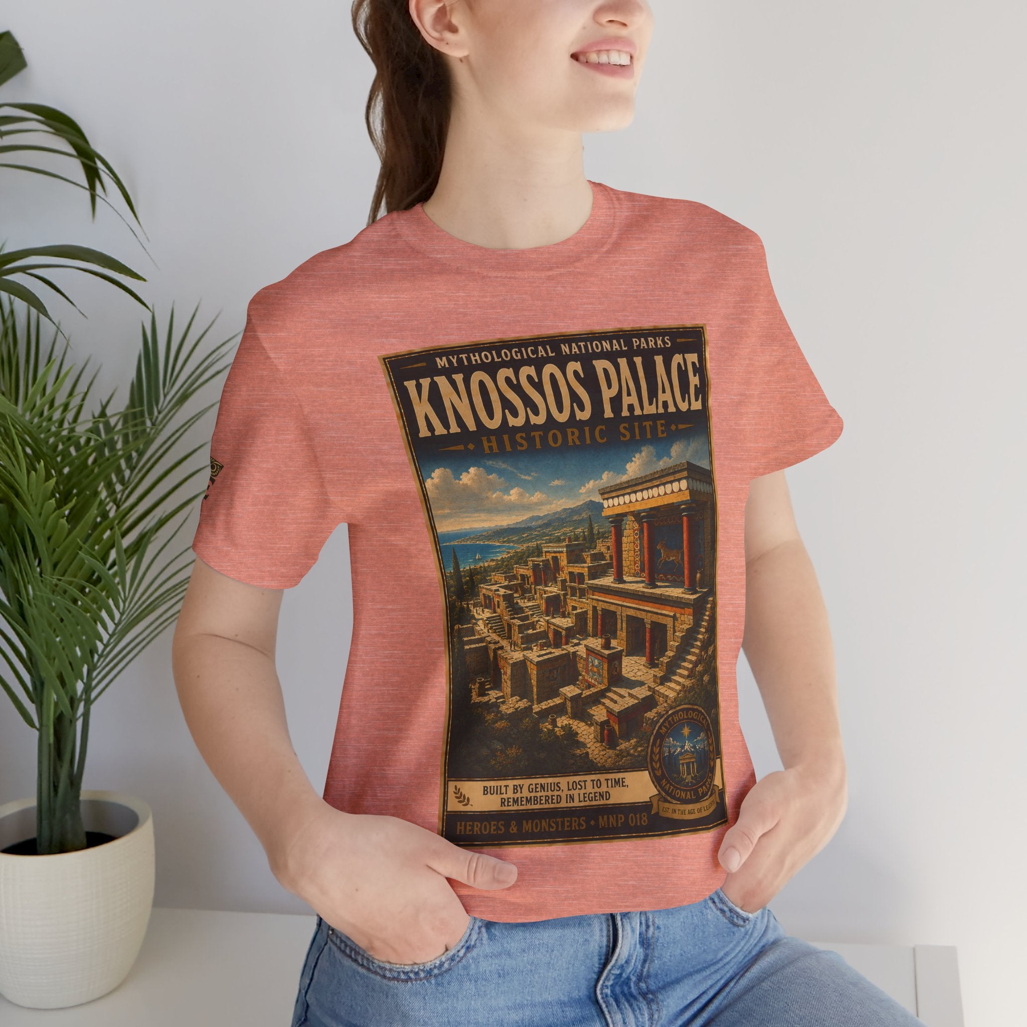 Mythological National Parks Collection III- #018-028 - Heros & Monsters | Vintage nature poster Tee | Mythological National Parks graphic shirt