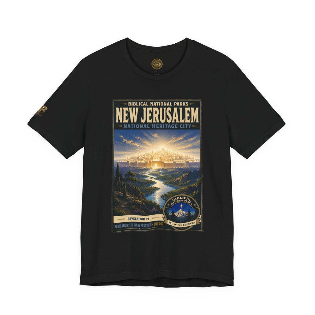 Biblical National Parks Collection X- #060/061 - Revelation: The Final Frontier | Revelation 21 | Vintage nature poster Tee | Biblical national parks graphic shirt 2