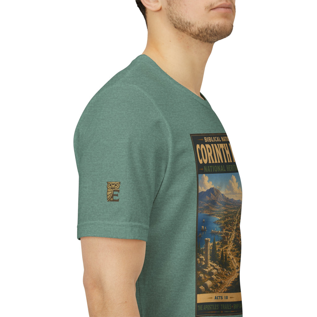 Biblical National Parks Collection VIII- The Apostles' Trails #047/049 | Acts 18 | Vintage nature poster Tee | Biblical national parks graphic shirt