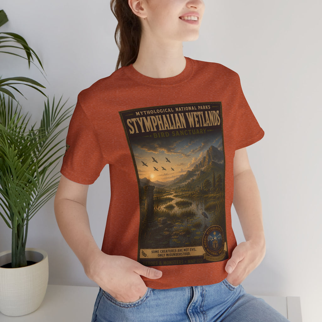 Mythological National Parks Collection III- #022-028 - Heros & Monsters | Vintage nature poster Tee | Mythological National Parks graphic shirt