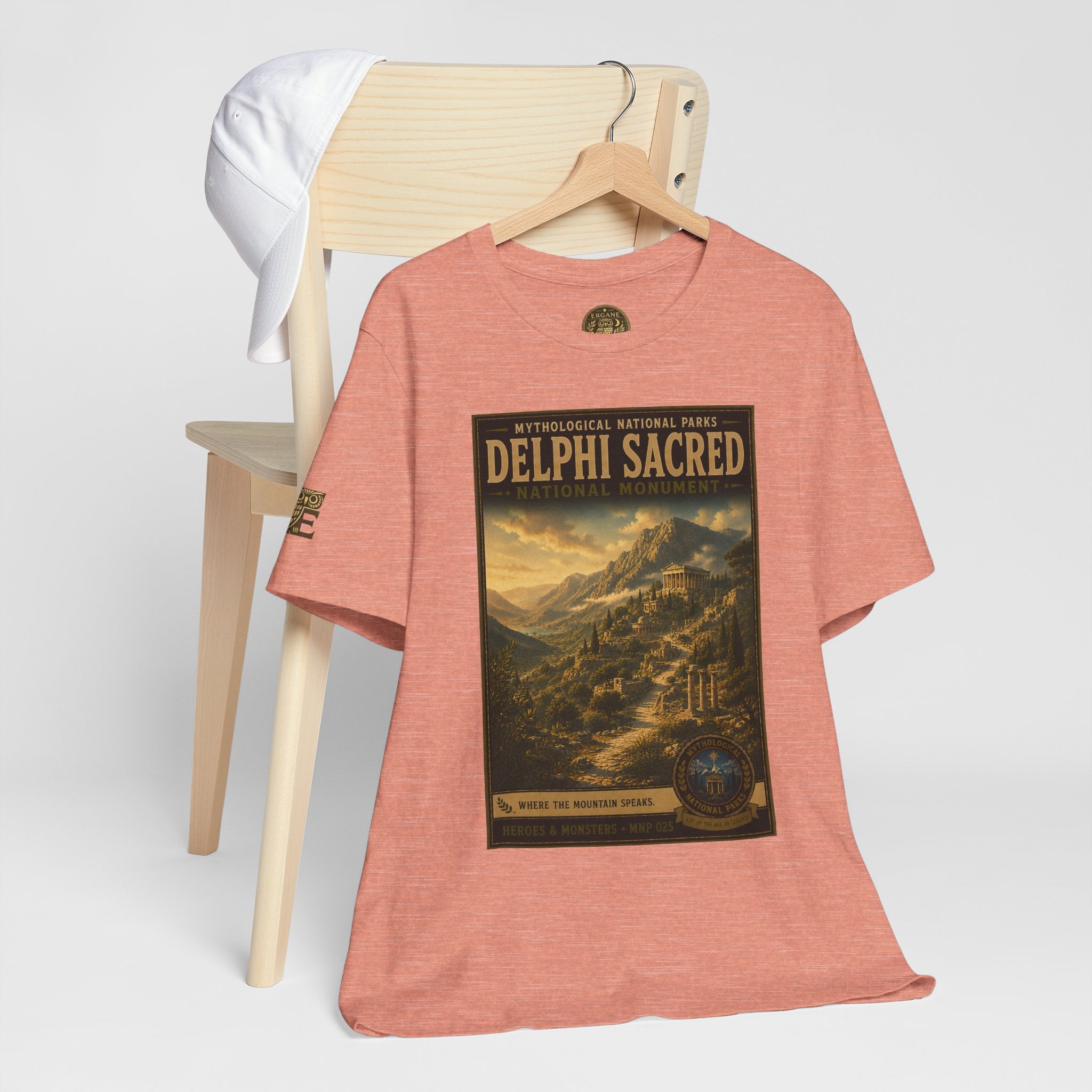 Mythological National Parks Collection III- #025-028 - Heros & Monsters | Vintage nature poster Tee | Mythological National Parks graphic shirt