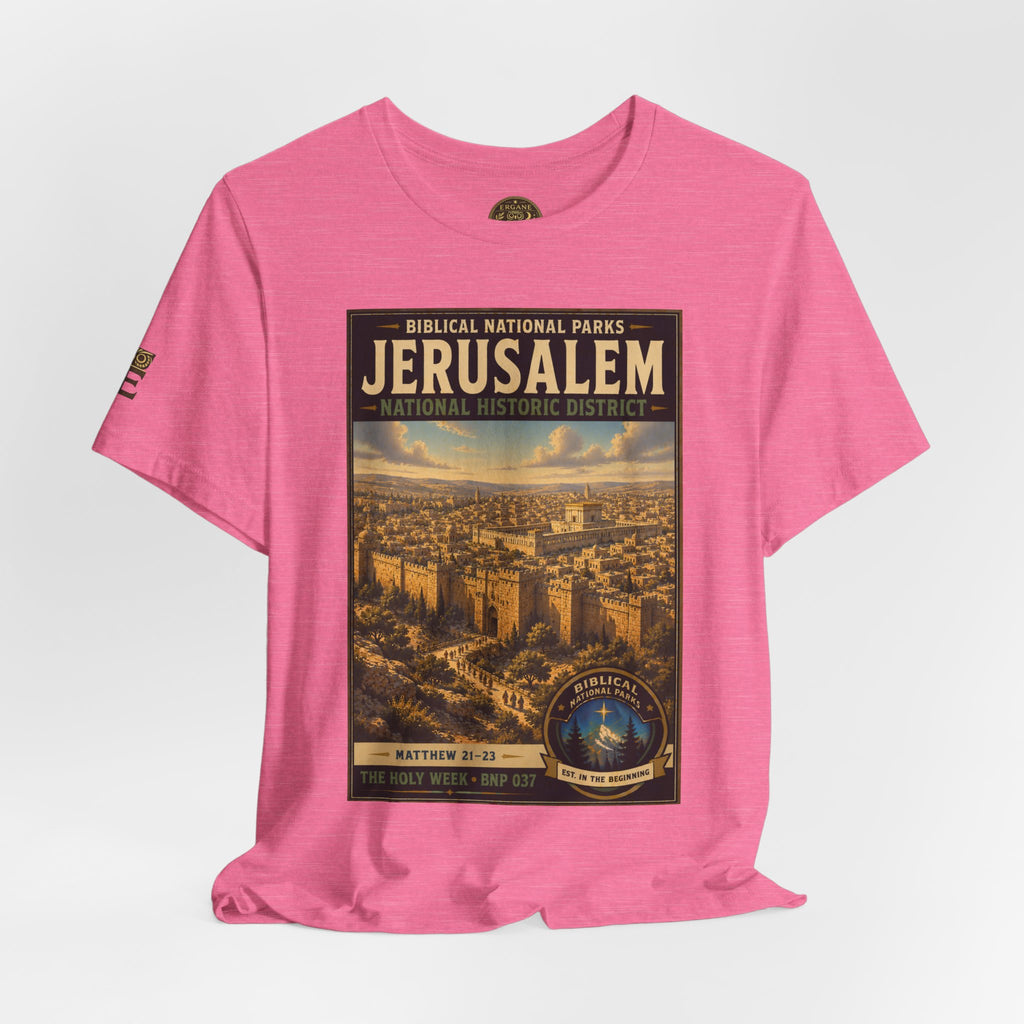 Biblical National Parks Collection VII- The Holy Week #037/041 | Matthew 21-23 | Vintage nature poster Tee | Biblical national parks graphic shirt