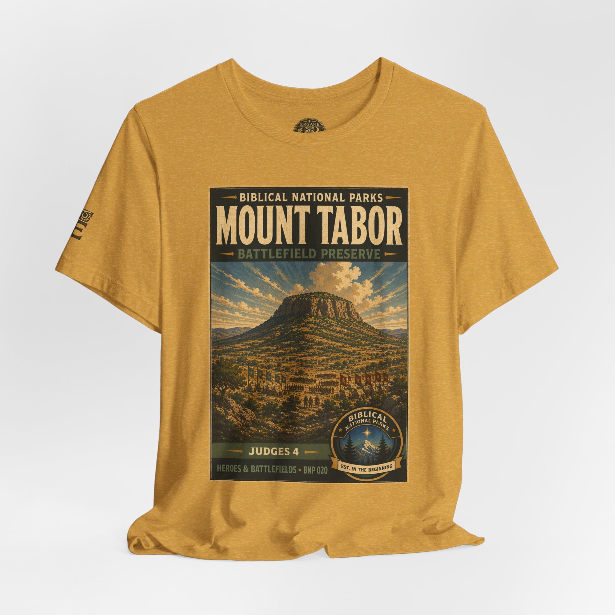 Biblical National Parks Collection IV- Heros & Battlefields #020/023 Judges 4 | Vintage nature poster Tee | Biblical national parks graphic shirt