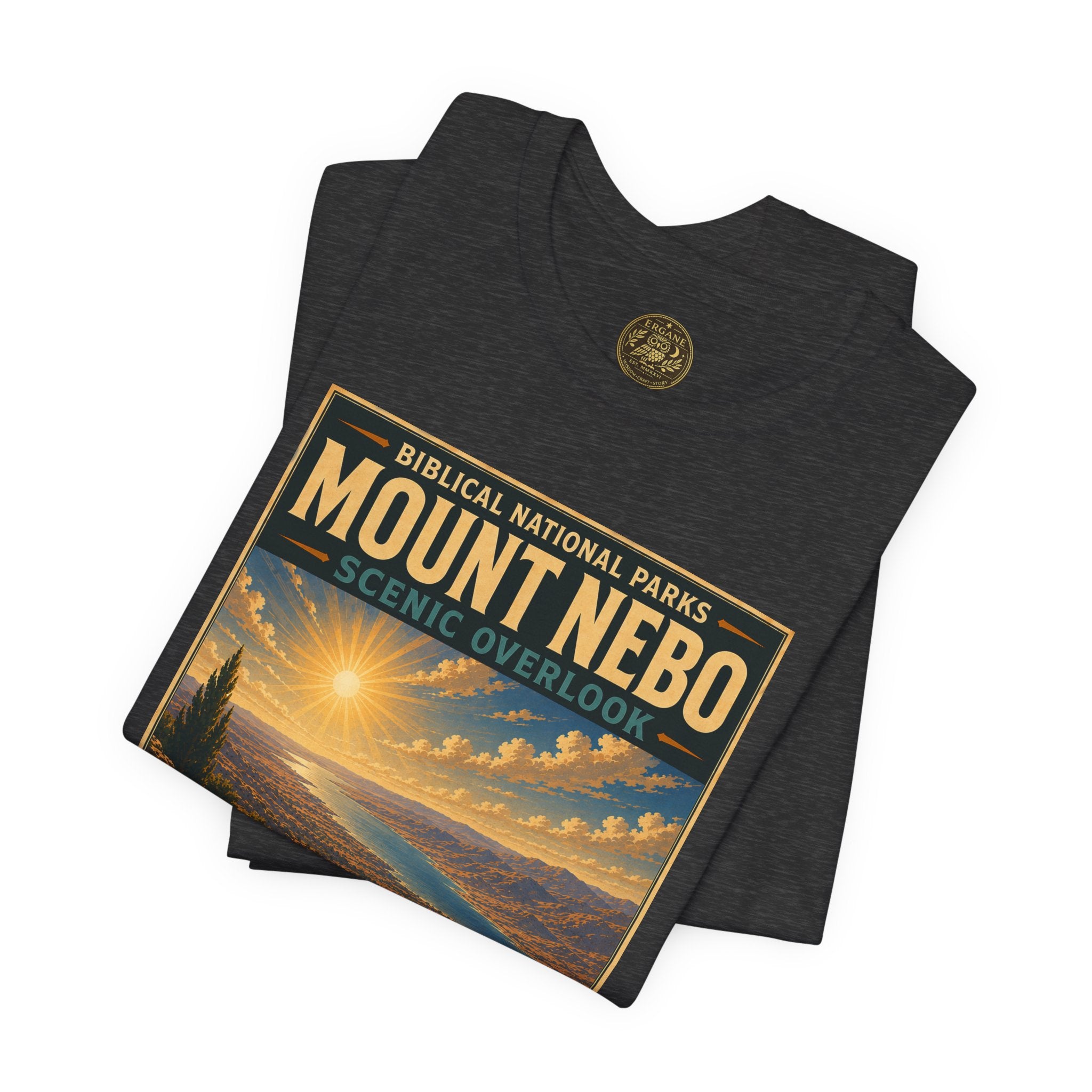 Biblical National Parks Collection III- The Promised Land #014/018 Deuteronomy 34:1 | Vintage nature poster Tee | Biblical national parks graphic shirt