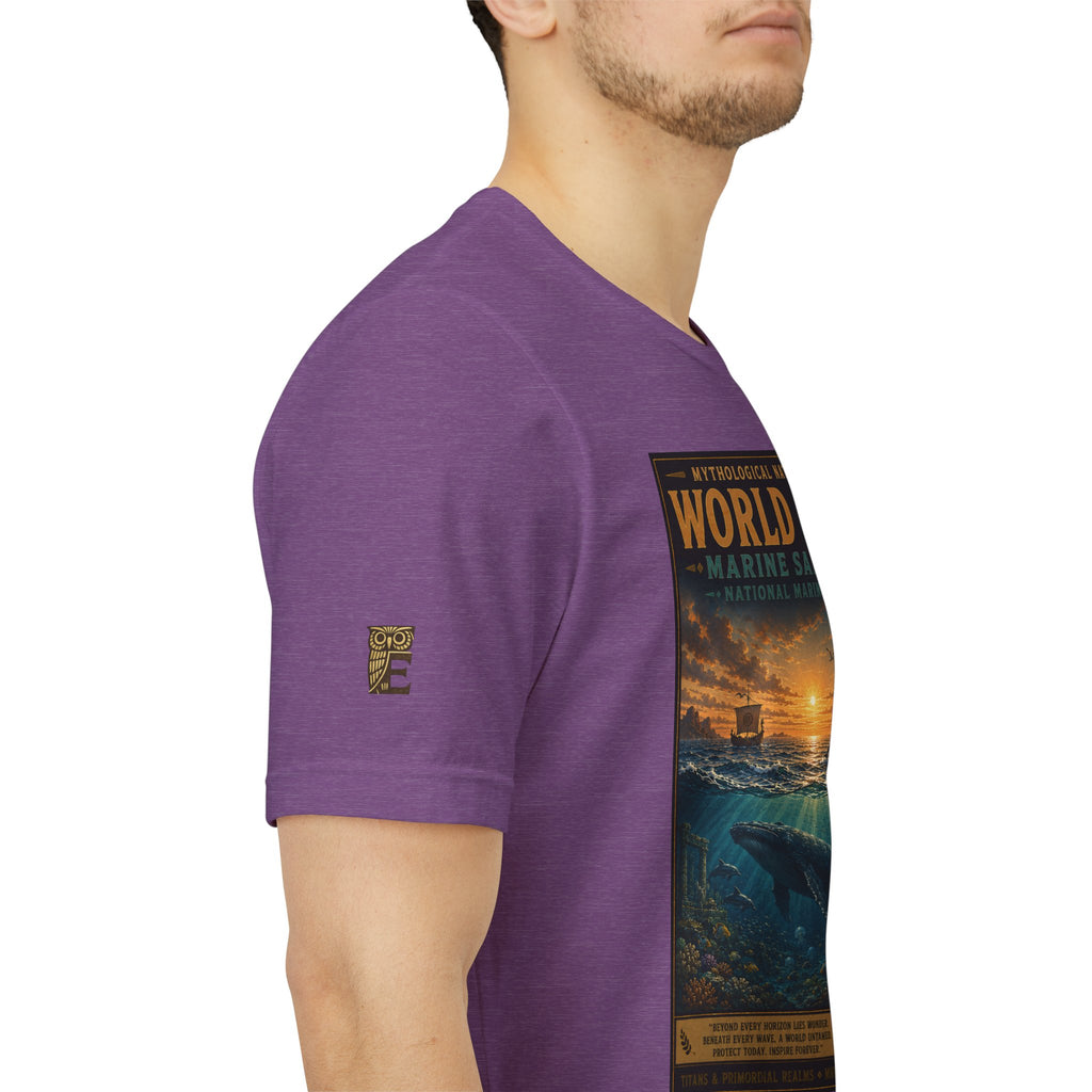 Mythological National Parks COLLECTION V- #050-050 TITANS & PRIMORDIAL REALMS | Vintage nature poster Tee | Mythological National Parks graphic shirt