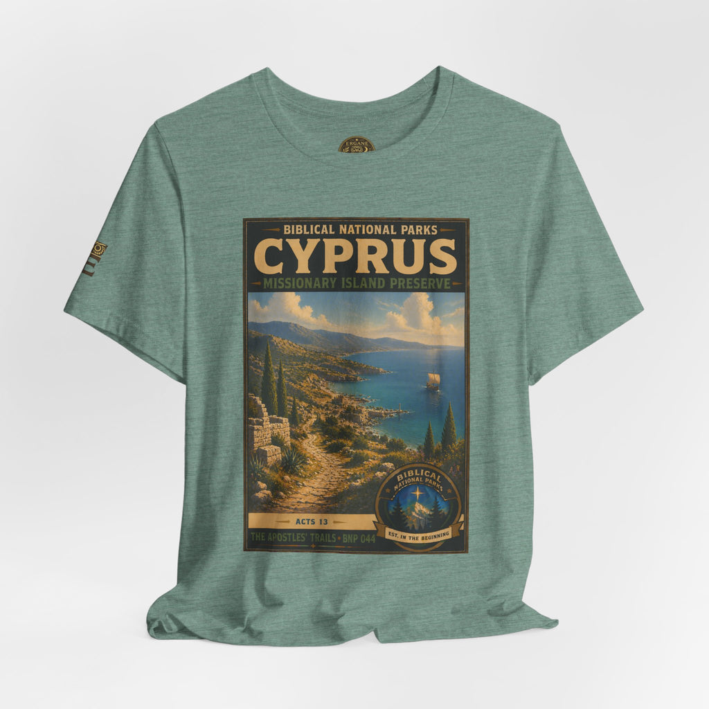Biblical National Parks Collection VIII- The Apostles' Trails #044/049 | Acts 13 | Vintage nature poster Tee | Biblical national parks graphic shirt