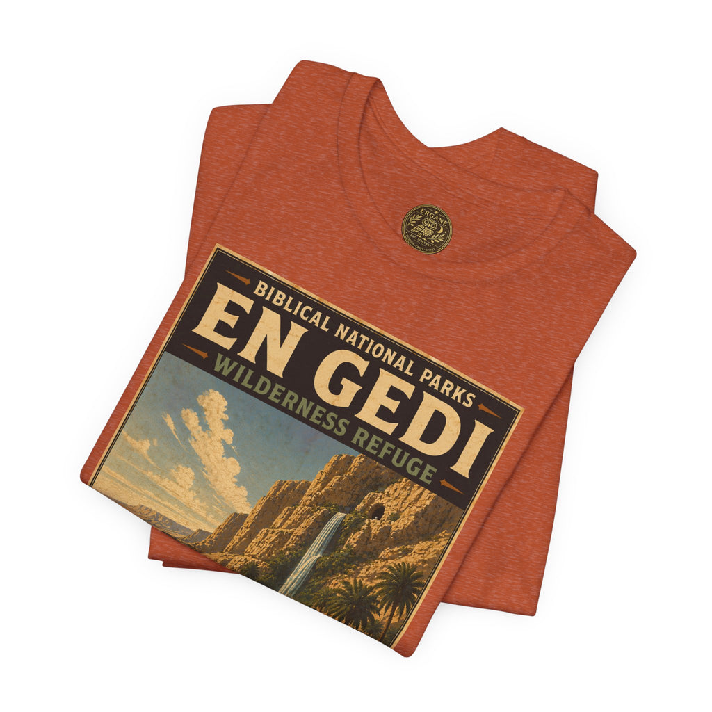 Biblical National Parks Collection IV- Heros & Battlefields #022/023 1 Samuel 23-24 | Vintage nature poster Tee | Biblical national parks graphic shirt