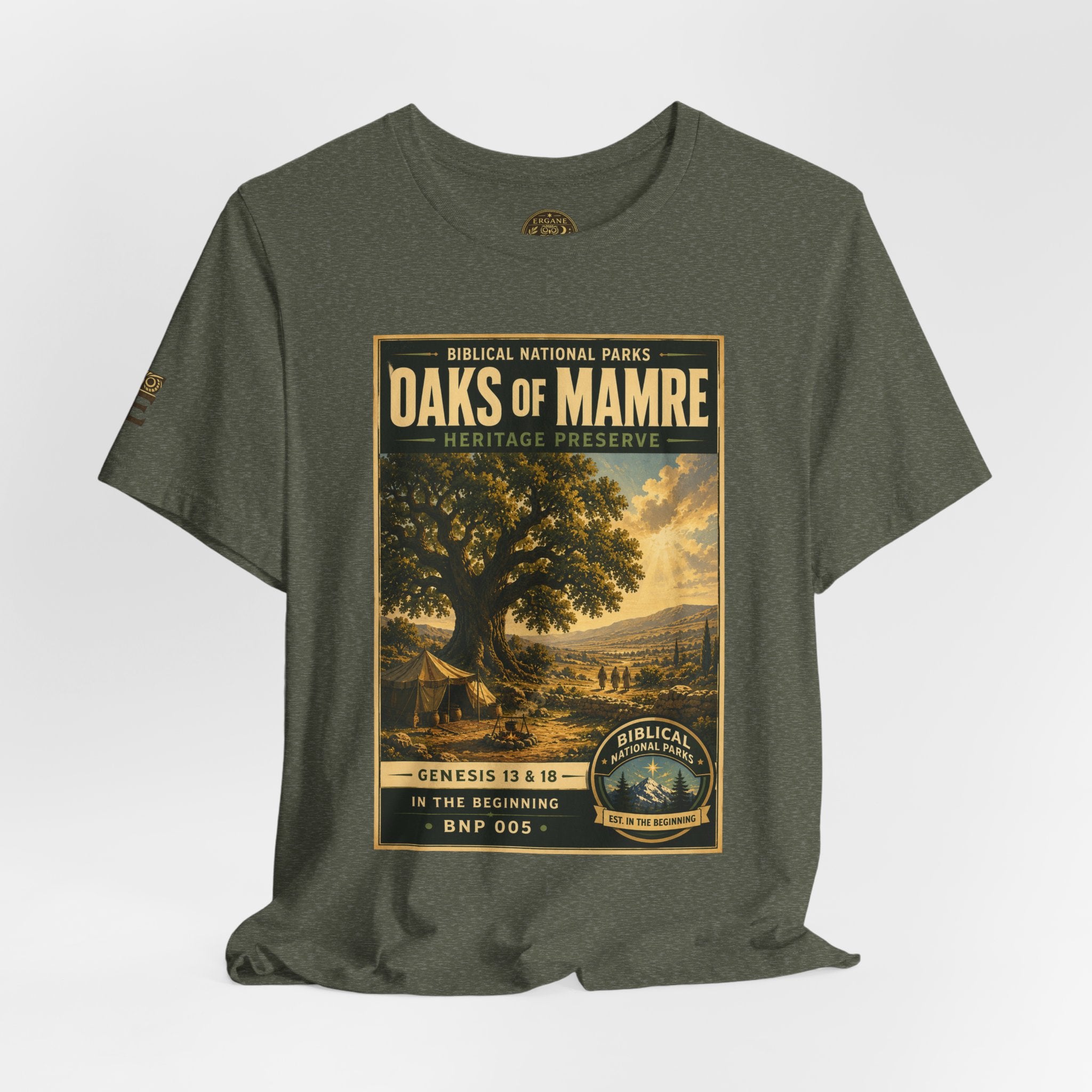 Biblical National Parks Collection I- In The Beginning #005/006 Genesis 13 & 18 | Vintage nature poster Tee | Biblical national parks graphic shirt