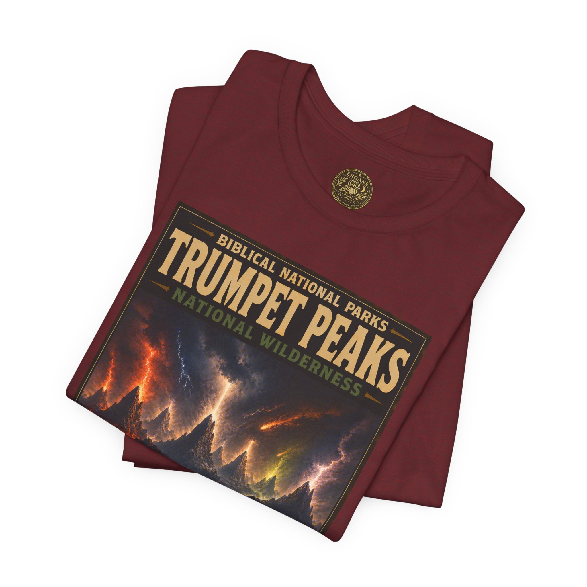 Biblical National Parks Collection X- #058/061 - Revelation: The Final Frontier | Revelation 8-9 | Vintage nature poster Tee | Biblical national parks graphic shirt