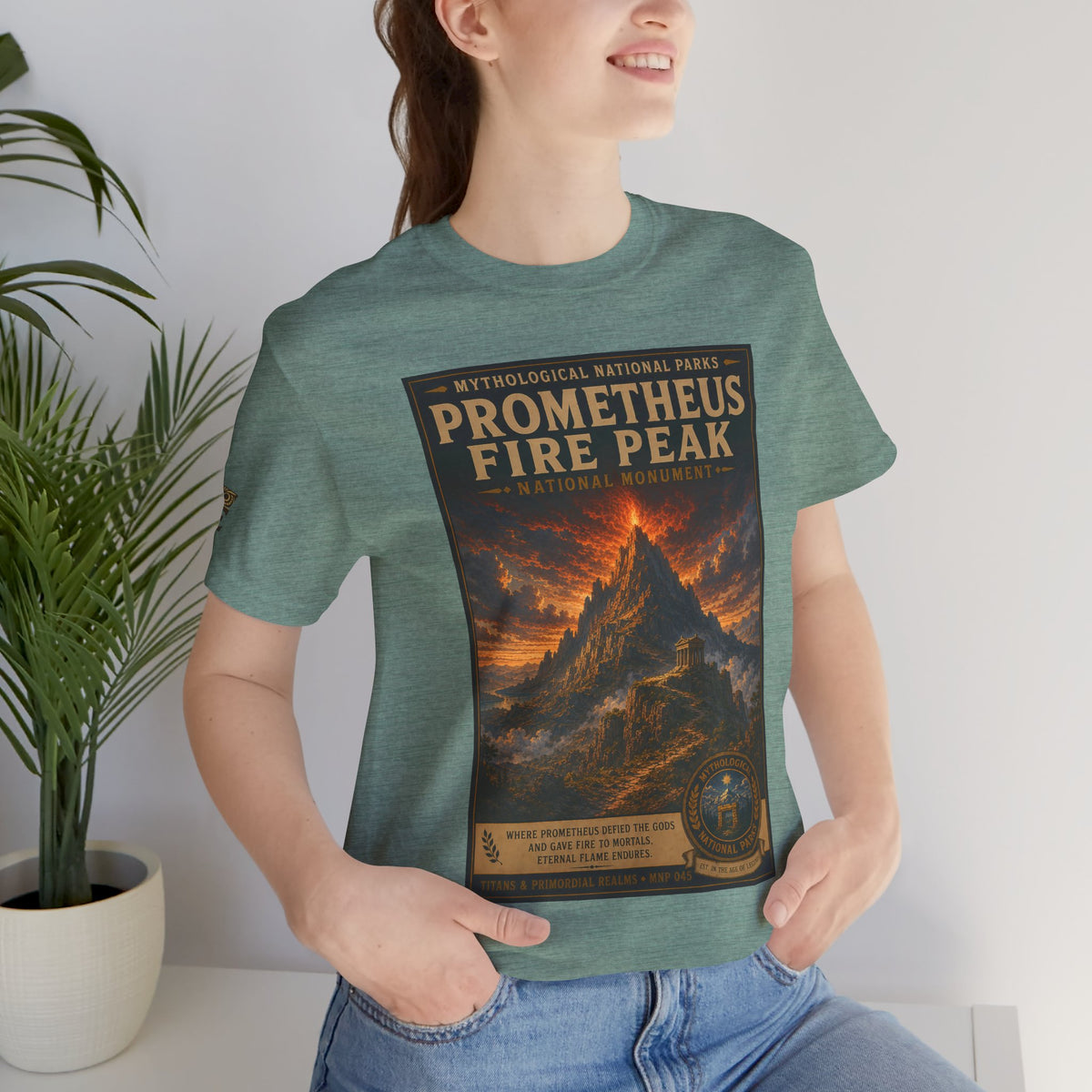Mythological National Parks COLLECTION V- #045-050 TITANS & PRIMORDIAL REALMS | Vintage nature poster Tee | Mythological National Parks graphic shirt
