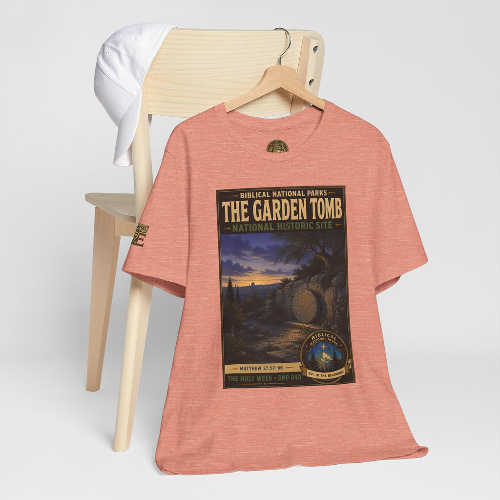 Biblical National Parks Collection VII- The Holy Week #040/041 | Matthew 27: 55-66 | Vintage nature poster Tee | Biblical national parks graphic shirt