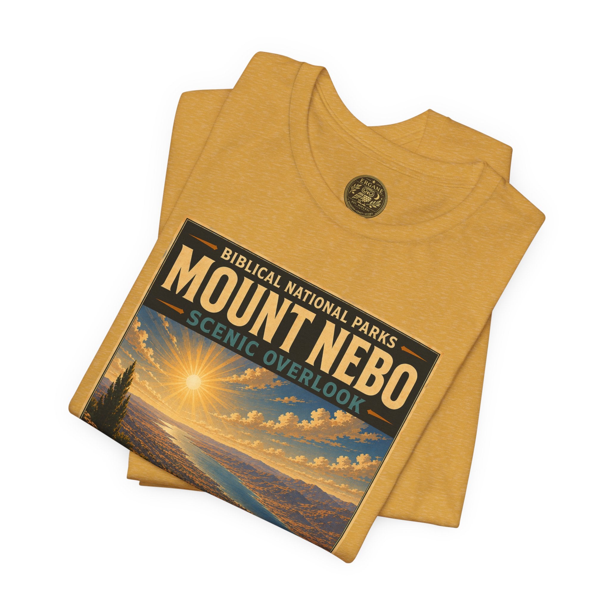 Biblical National Parks Collection III- The Promised Land #014/018 Deuteronomy 34:1 | Vintage nature poster Tee | Biblical national parks graphic shirt