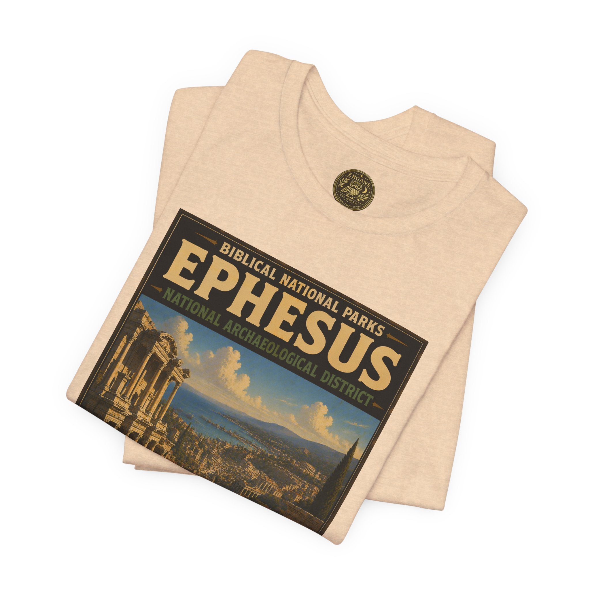 Biblical National Parks Collection VIII- The Apostles' Trails #048/049 | Acts 19 | Vintage nature poster Tee | Biblical national parks graphic shirt