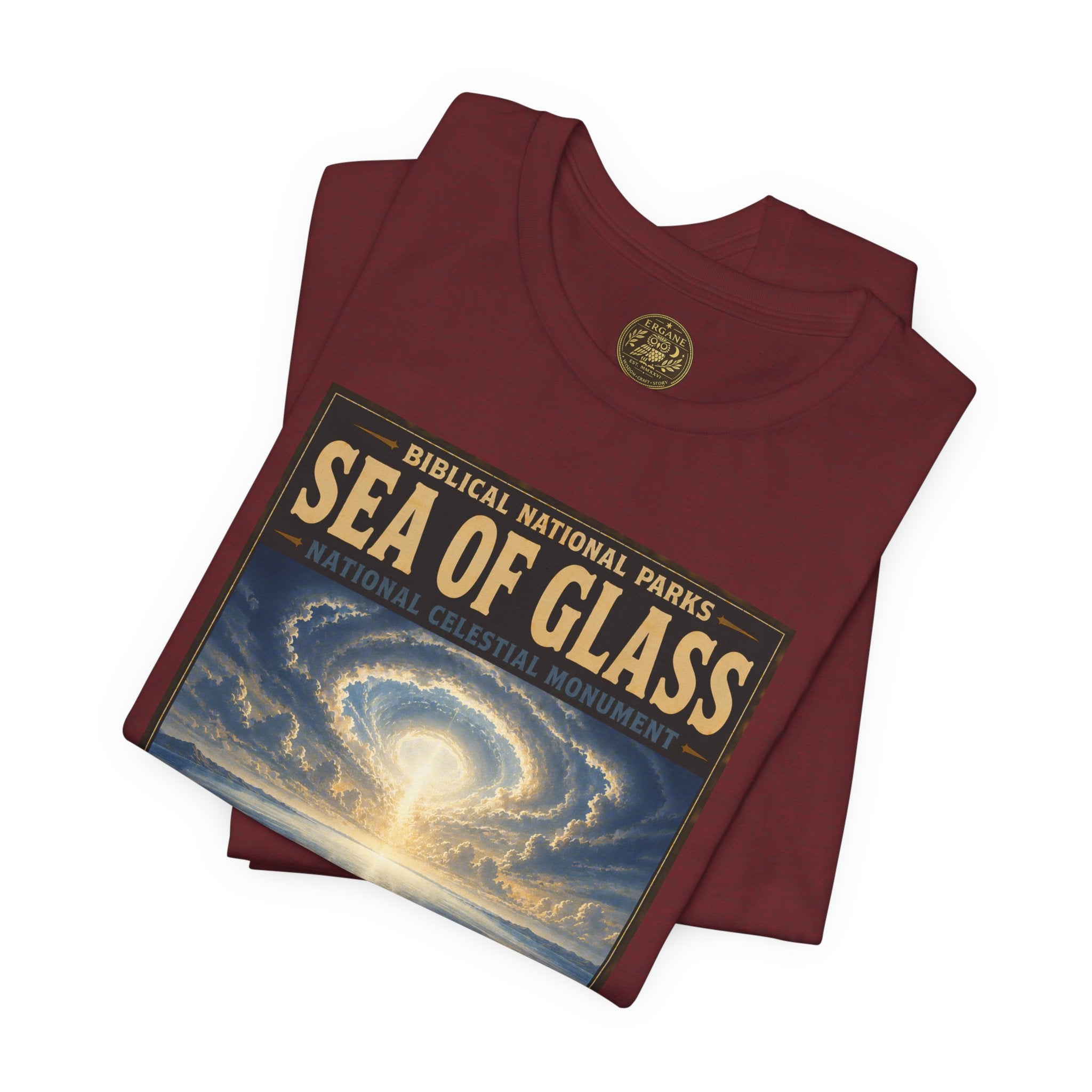 Biblical National Parks Collection X- #057/061 - Revelation: The Final Frontier | Revelation 4 | Vintage nature poster Tee | Biblical national parks graphic shirt