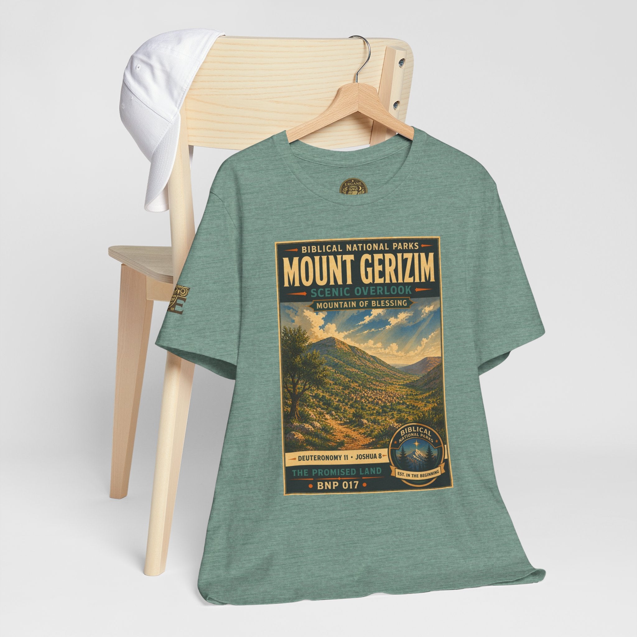 Biblical National Parks Collection III- The Promised Land #017/018 Joshua 8 | Vintage nature poster Tee | Biblical national parks graphic shirt
