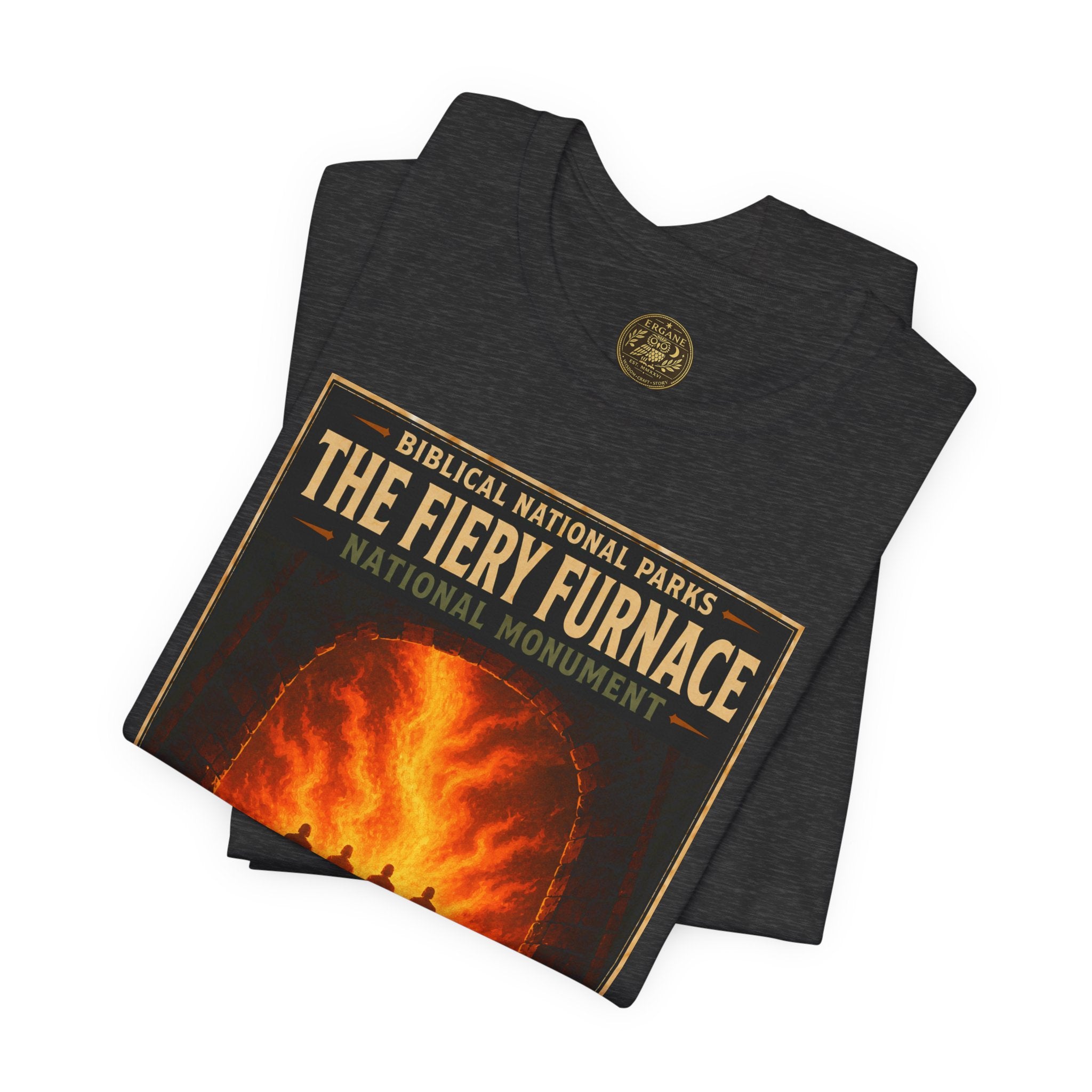 Biblical National Parks Collection V- Prophets & Wonders #028/030 Daniel 3 | Vintage nature poster Tee | Biblical national parks graphic shirt