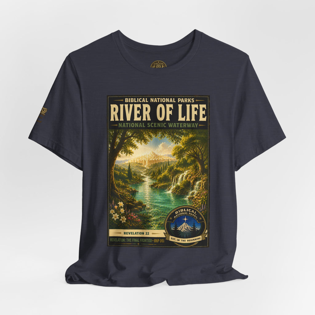 Biblical National Parks Collection X- #061/061 - Revelation: The Final Frontier | Revelation 22 | Vintage nature poster Tee | Biblical national parks graphic shirt 2