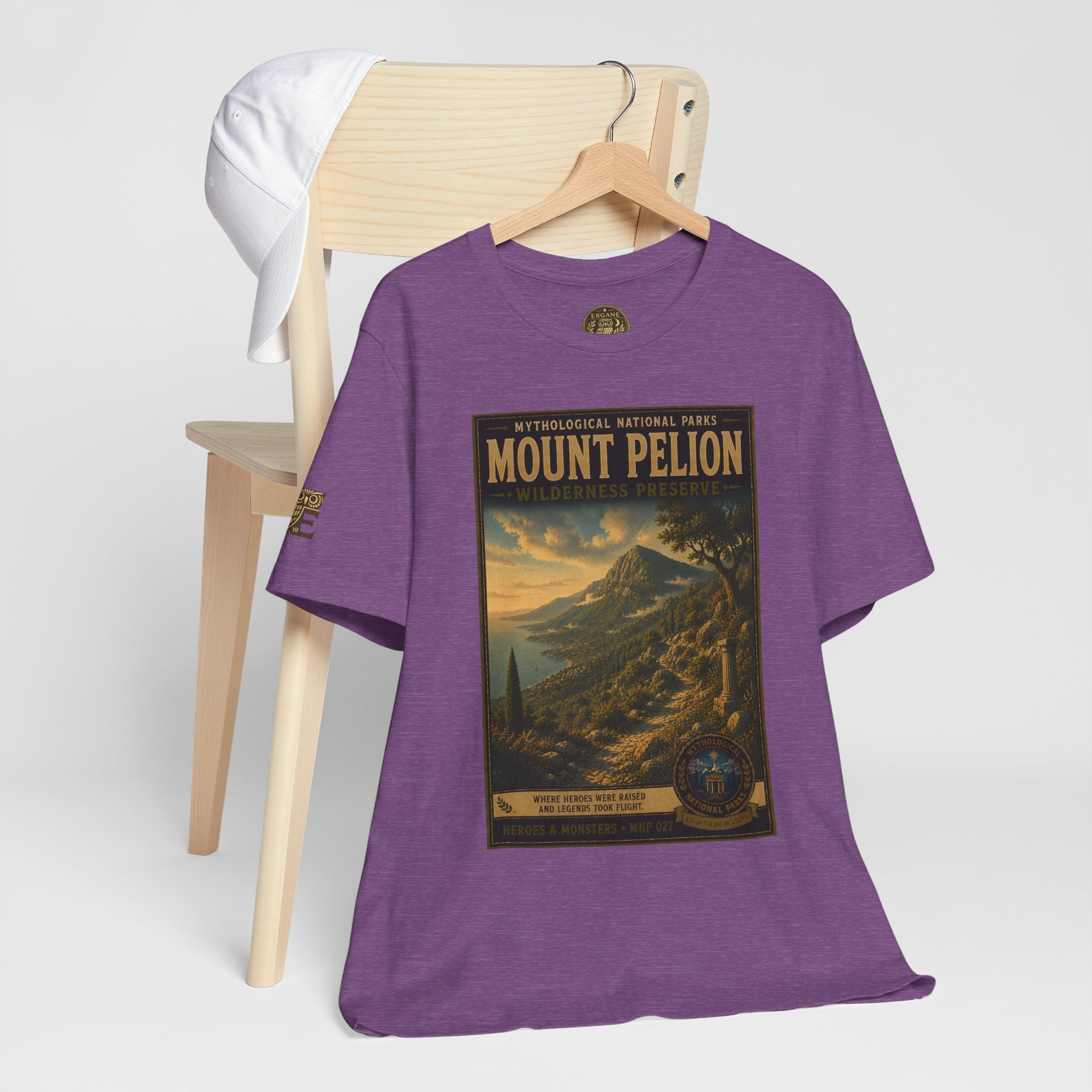 Mythological National Parks Collection III- #027-028 - Heros & Monsters | Vintage nature poster Tee | Mythological National Parks graphic shirt