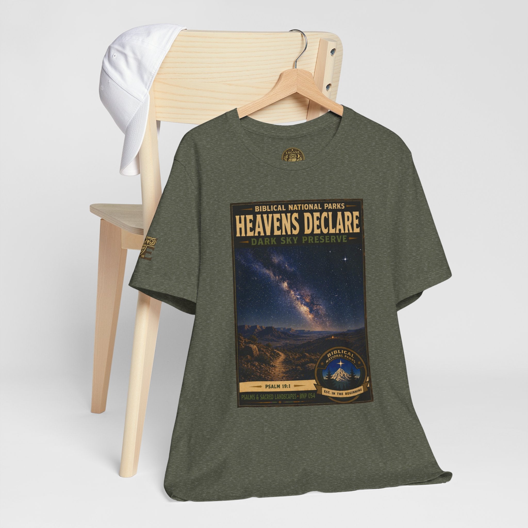 Biblical National Parks Collection IX- #054/054 -Psalms & Sacred Landscapes | Psalm 19:1 | Vintage nature poster Tee | Biblical national parks graphic shirt