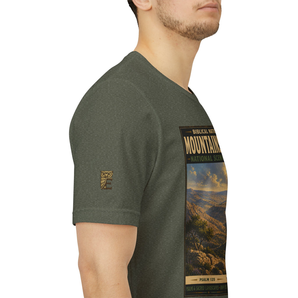 Biblical National Parks Collection IX- #053/054 -Psalms & Sacred Landscapes | Psalm 125 | Vintage nature poster Tee | Biblical national parks graphic shirt