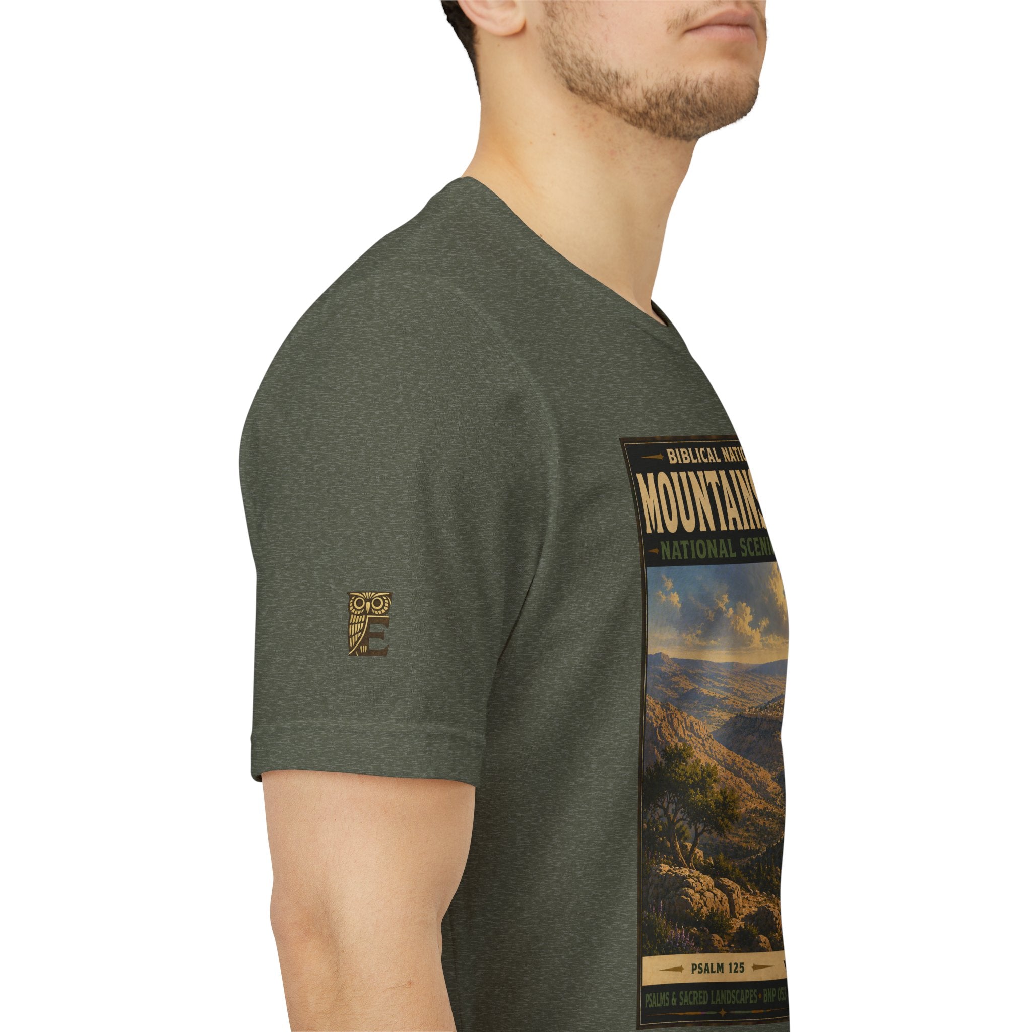 Biblical National Parks Collection IX- #053/054 -Psalms & Sacred Landscapes | Psalm 125 | Vintage nature poster Tee | Biblical national parks graphic shirt