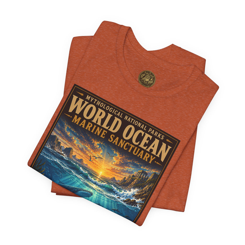 Mythological National Parks COLLECTION V- #050-050 TITANS & PRIMORDIAL REALMS | Vintage nature poster Tee | Mythological National Parks graphic shirt