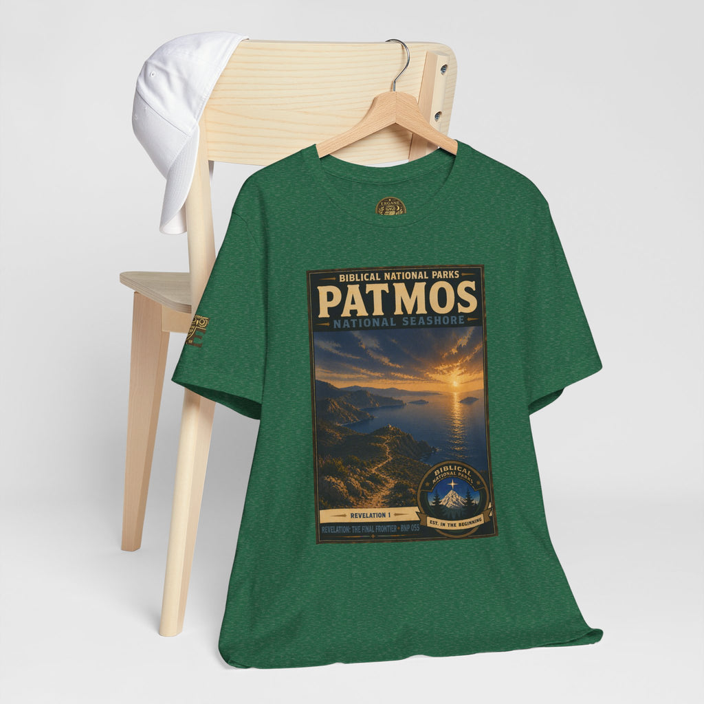 Biblical National Parks Collection X- #055/061 - Revelation: The Final Frontier | Revelation 1 | Vintage nature poster Tee | Biblical national parks graphic shirt