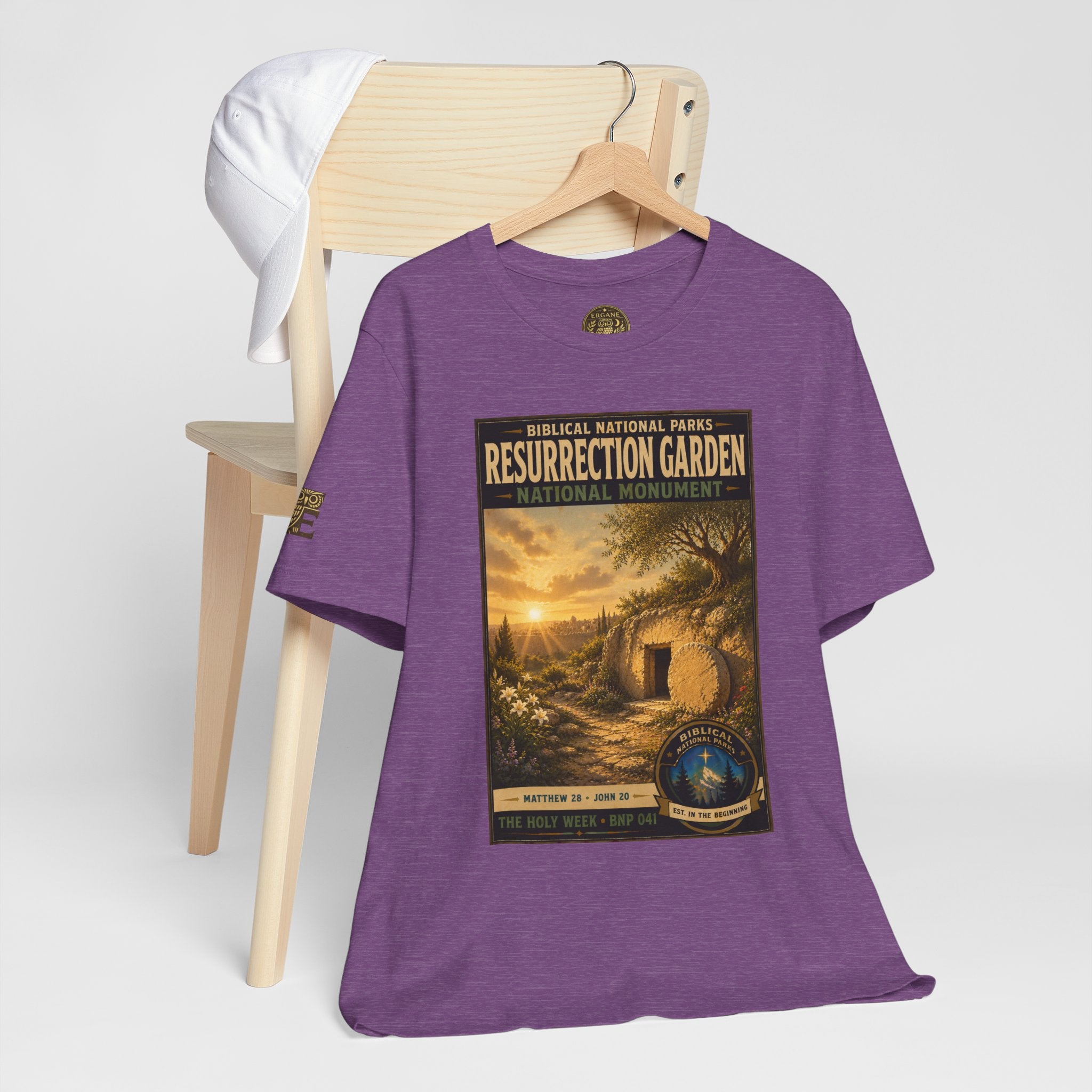 Biblical National Parks Collection VII- The Holy Week #041/041 | Matthew 28 - John 20 | Vintage nature poster Tee | Biblical national parks graphic shirt