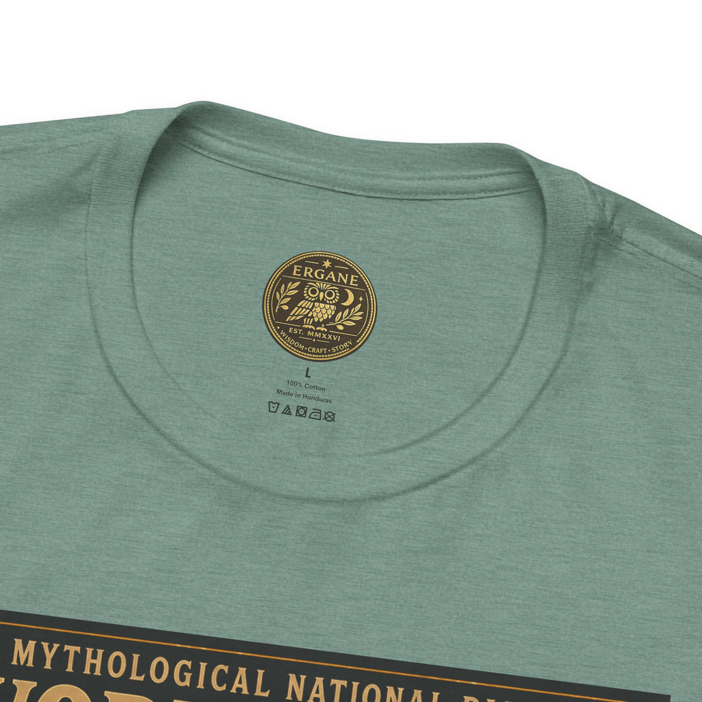 Mythological National Parks COLLECTION V- #050-050 TITANS & PRIMORDIAL REALMS | Vintage nature poster Tee | Mythological National Parks graphic shirt