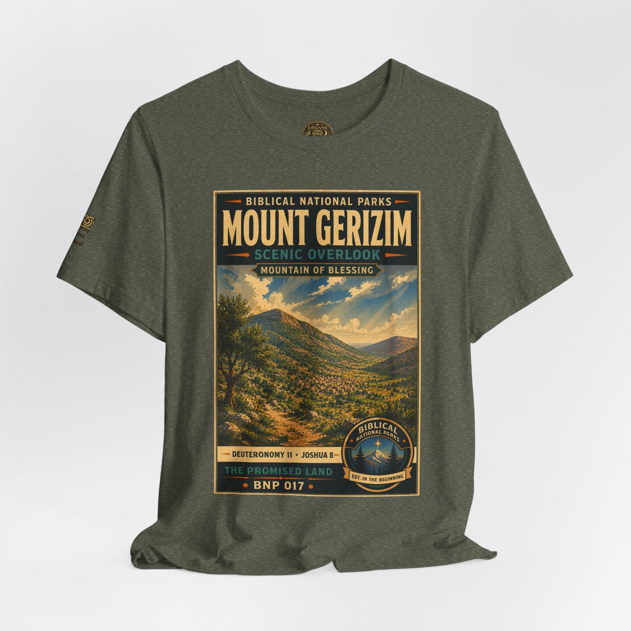 Biblical National Parks Collection III- The Promised Land #017/018 Joshua 8 | Vintage nature poster Tee | Biblical national parks graphic shirt