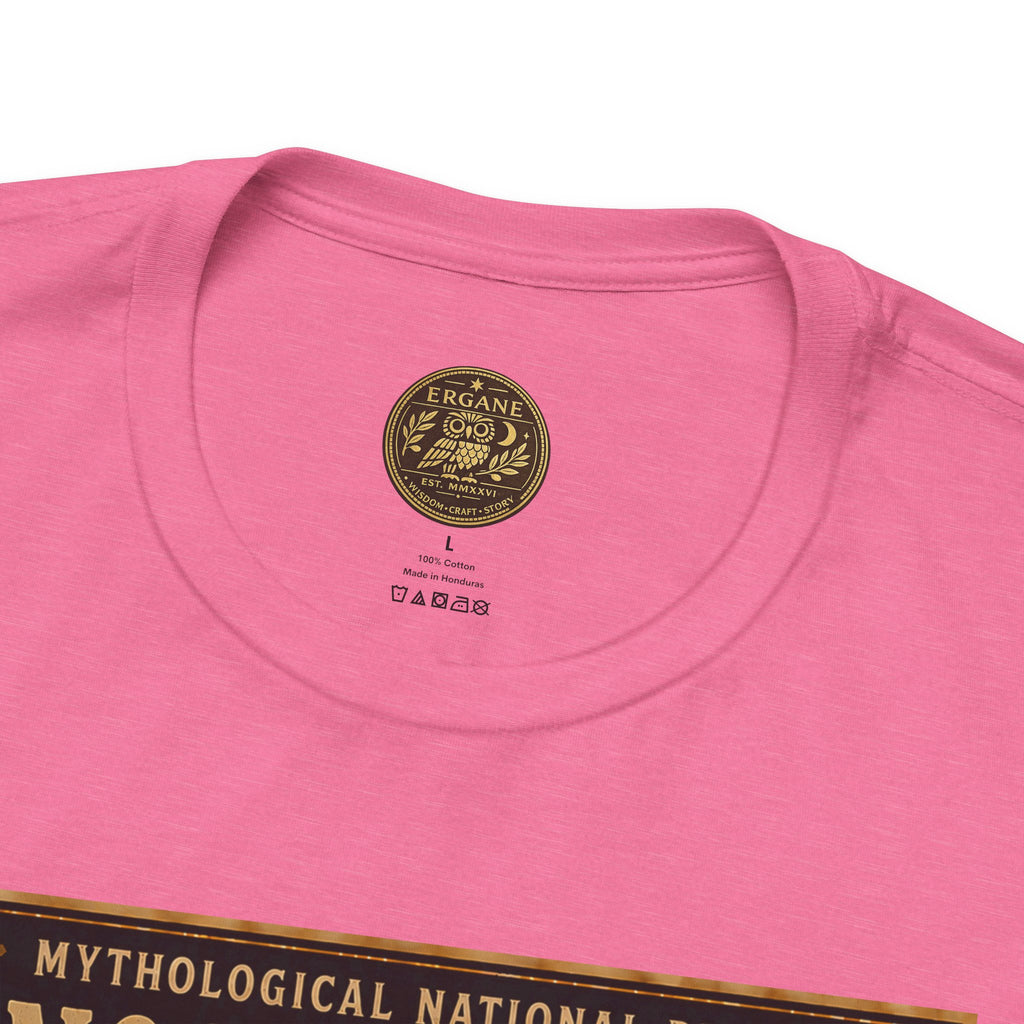 Mythological National Parks Collection III- #018-028 - Heros & Monsters | Vintage nature poster Tee | Mythological National Parks graphic shirt