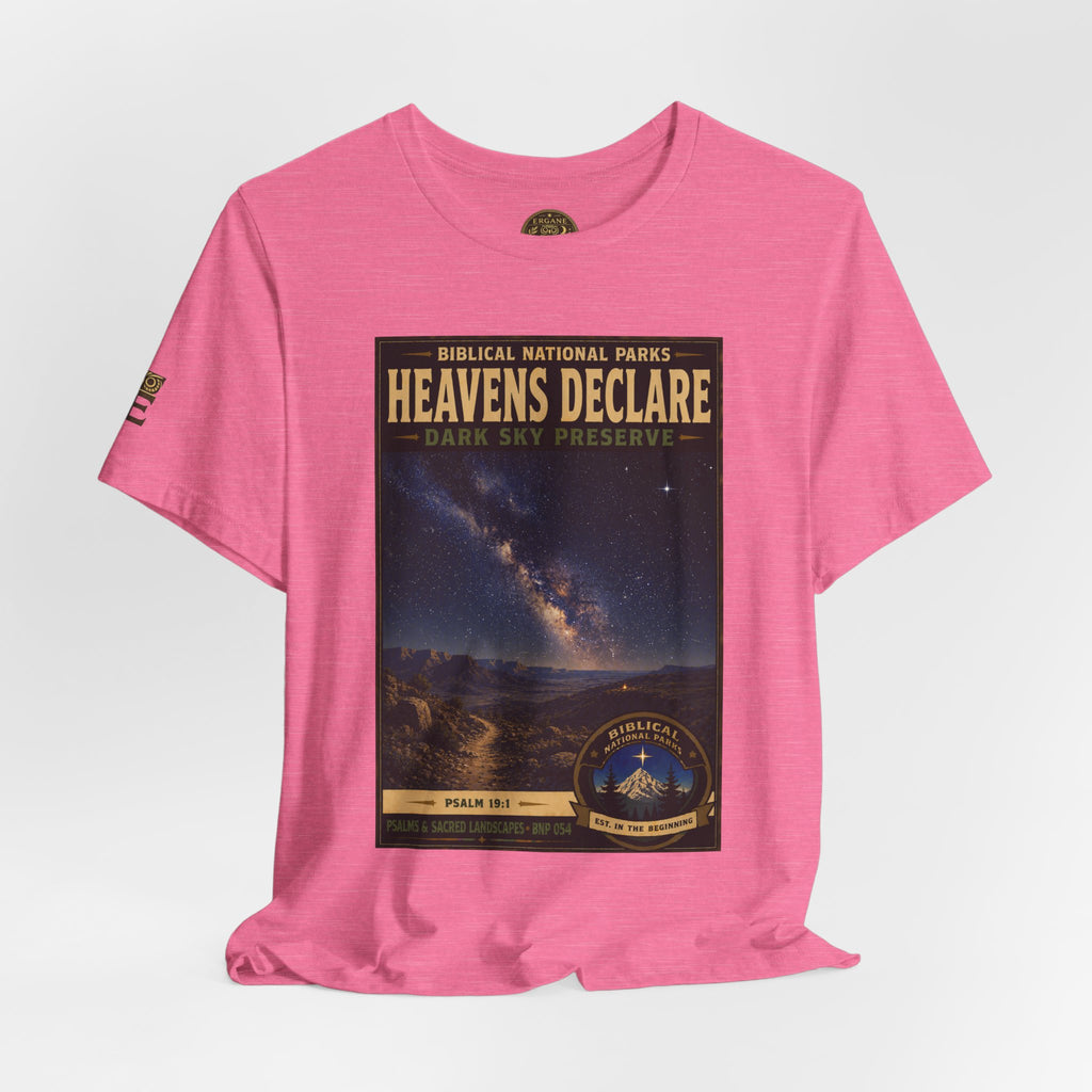 Biblical National Parks Collection IX- #054/054 -Psalms & Sacred Landscapes | Psalm 19:1 | Vintage nature poster Tee | Biblical national parks graphic shirt