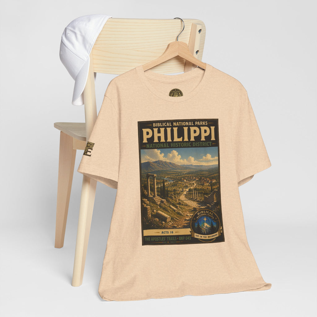 Biblical National Parks Collection VIII- The Apostles' Trails #045/049 | Acts 16 | Vintage nature poster Tee | Biblical national parks graphic shirt