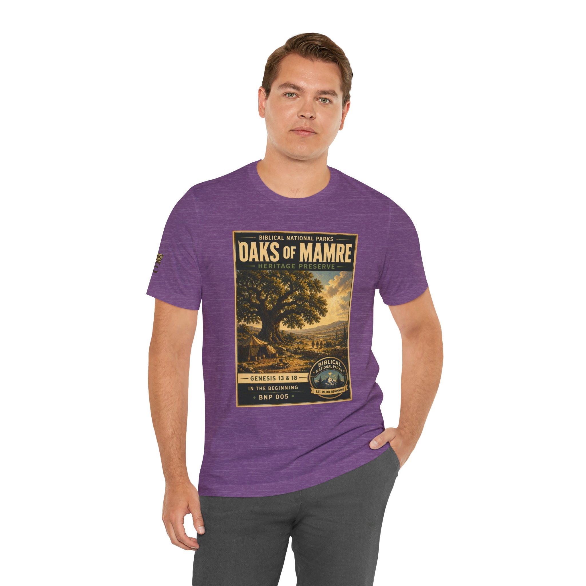 Biblical National Parks Collection I- In The Beginning #005/006 Genesis 13 & 18 | Vintage nature poster Tee | Biblical national parks graphic shirt