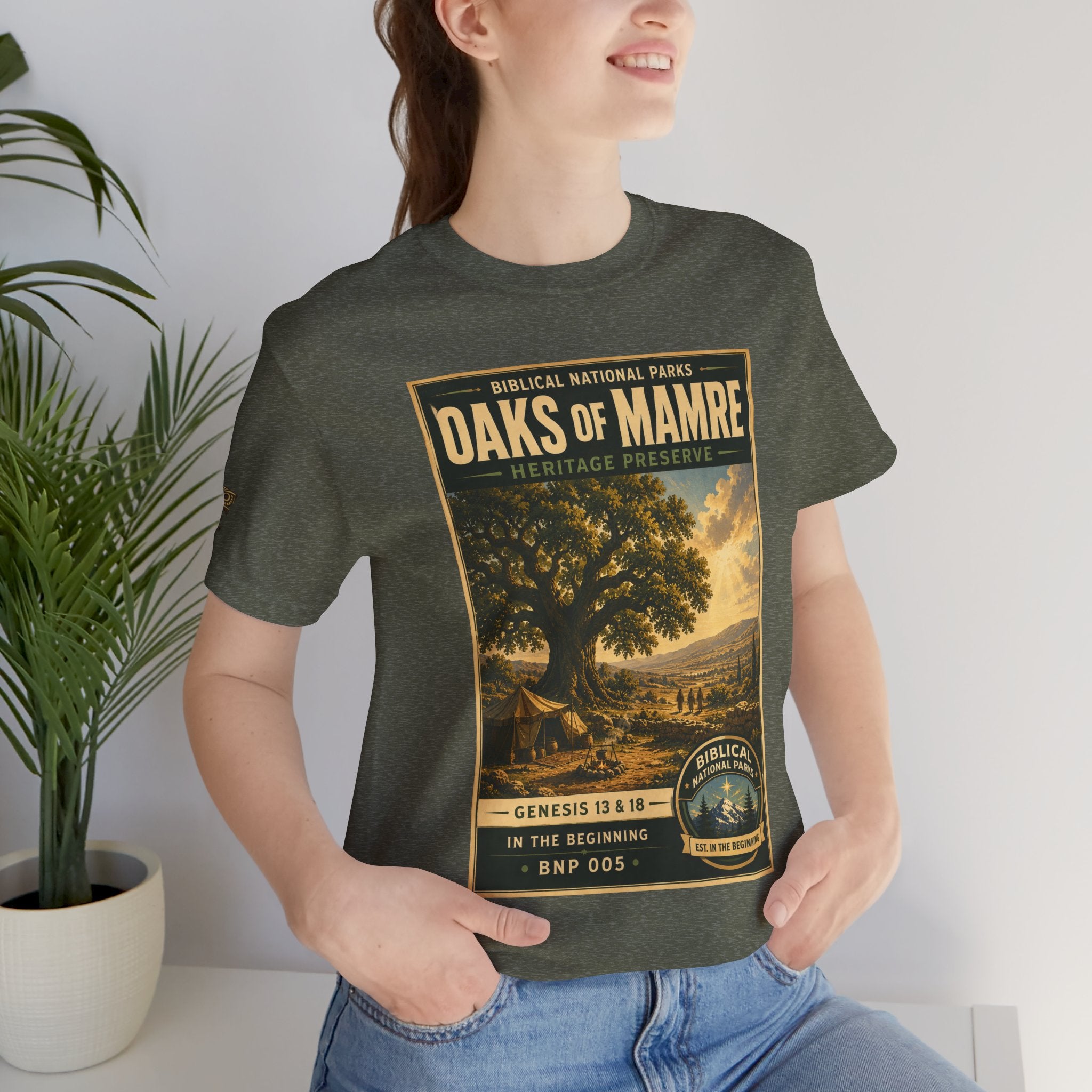 Biblical National Parks Collection I- In The Beginning #005/006 Genesis 13 & 18 | Vintage nature poster Tee | Biblical national parks graphic shirt